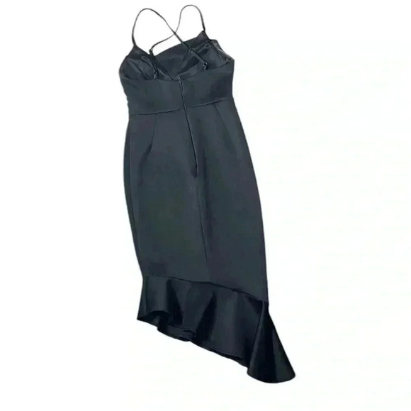 ASOS Black Asymmetric Mermaid Dress UK 10 EUR 38 US 6 - Picture 5 of 10